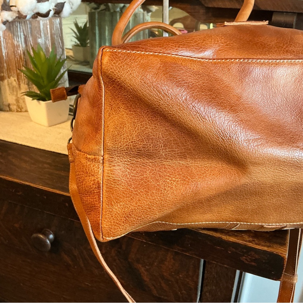 NWT Bed Stu Leather Rachel Shoulder Crossbody Bag Pecan DD Retail $345 - Picture 9 of 15
